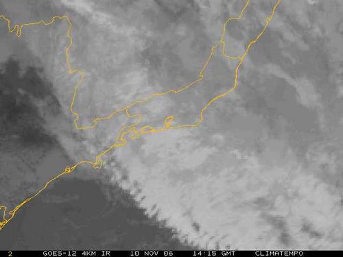 Tempo encoberto na região sul do Rio de Janeiro (foto: Climatempo)