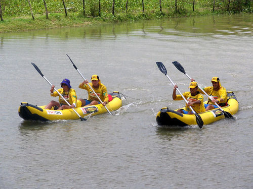 Apenas cinco equipes fizeram trecho de duck (foto: Roberta Spiandorim/ www.webventure.com.br)