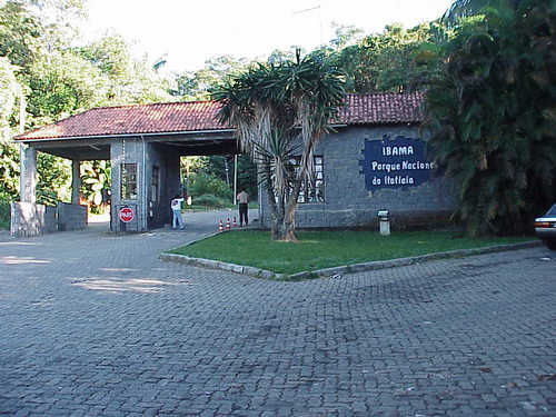 Portaria do Parque  onde são entregues folhetos aos visitantes (foto: Roger Grinblat)