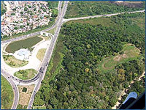 Vista aérea do Morro do Outeiro (foto: Divulgação)