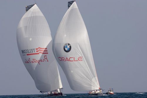 Luna Rossa vence Oracle na primeira regata da semi (foto: Bruno Cocozza/ Luna Rossa)