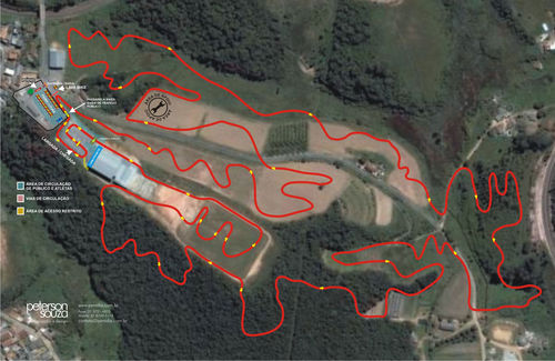 Mapa do traçado da pista (foto: Divulgação)