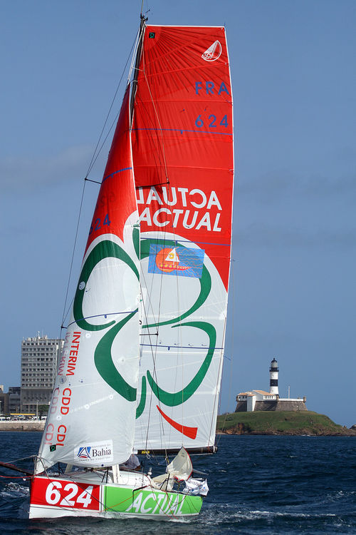 Yves Le Blévec é o primeiro a chegar em Salvador (foto: Pedro Campos/ Agecom.Bahia)