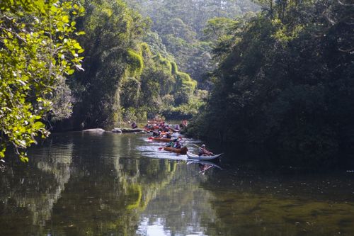 Canoagem no Parque das Neblinas (foto: Divulgação)