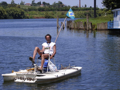 Zé do Pedal em sua atual aventura. (foto: Divulgação)