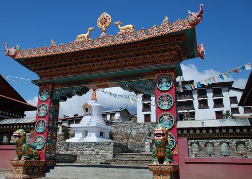 Monastério de Tengboche onde foi dada a bênção (foto: Rodrigo Raineri)