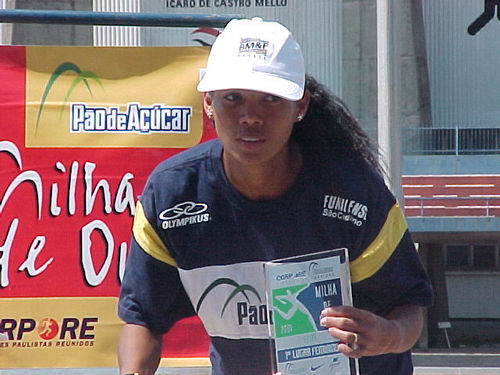 Fabiane Cristine 5º lugar na São Silvestre do ano passado (foto: Harry Thomas)