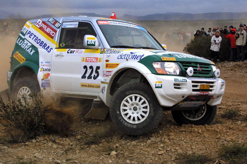 Klever durante a segunda especial do Dakar 2002. (foto: Ricardo Ribeiro)