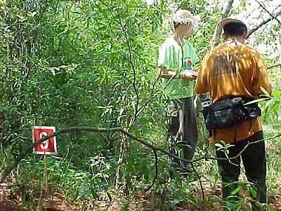 Trekker no PC  durante um etapa do Paulista 2000; circuitos da Liga utilizam  o mesmo regulamento. (foto: Arquivo Enduro a pé)