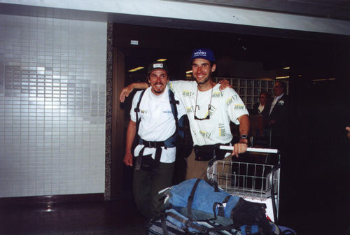 Rodrigo e Vitor voltando da façanha no Aconcágua (foto: )