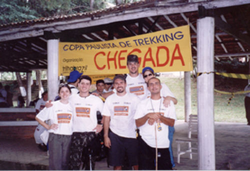 A equipe Apûana  que foi campeã da Trekkers na última edição  agora faz boa campanha entre os mais experientes  da Master. (foto: Equipe Apûana)