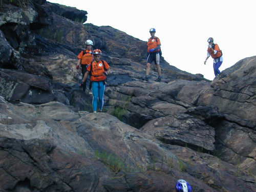 Atletas em etapa de costeira durante a Litoral 2001. (foto: Arquivo EMA / Corridas de Aventura)