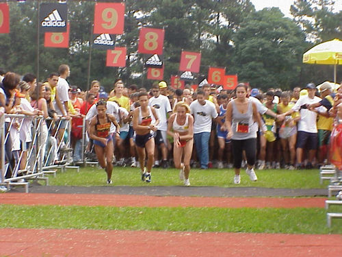 Maria das Graças supera Maria Lúcia na metade da prova (foto: Raquel Machado)