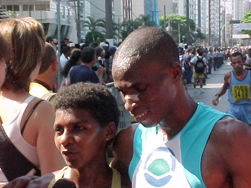 Os vencedores: Laureano e N'Tyamba (foto: Harry Thomas Jr  Arquivo WebRun)