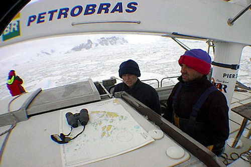 Primeira fase da expedição de Klink foi na Antártica. (foto: Divulgação)