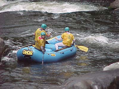 Epinephrine no rafting: cinco horas de descida (foto: Lígia Nunes)