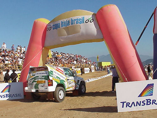 Klever Kolberg na largada do Baja das Neves em 2001. (foto: Divulgação Copa Baja)