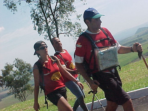 Atletas na corrida em Santa Rita. (foto: Camila Christianini)