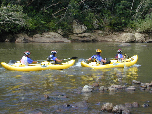 Uma das modalidades é a canoagem em caiaque inflável. (foto: Divulgação)