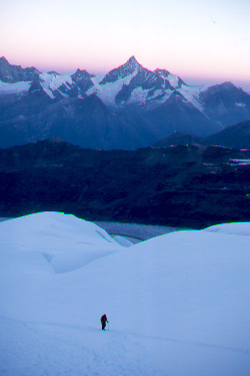 Pico do Dufourspitze (4.634m). (foto: Helena Coelho)