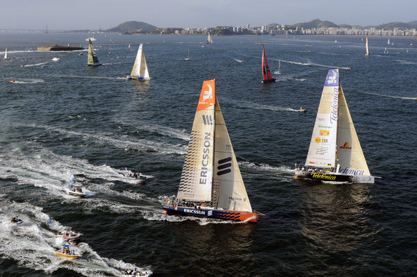 Barcos na Volvo Ocean Race de 2008/2009 (foto: Dave Kneale/ Volvo Ocean Race)